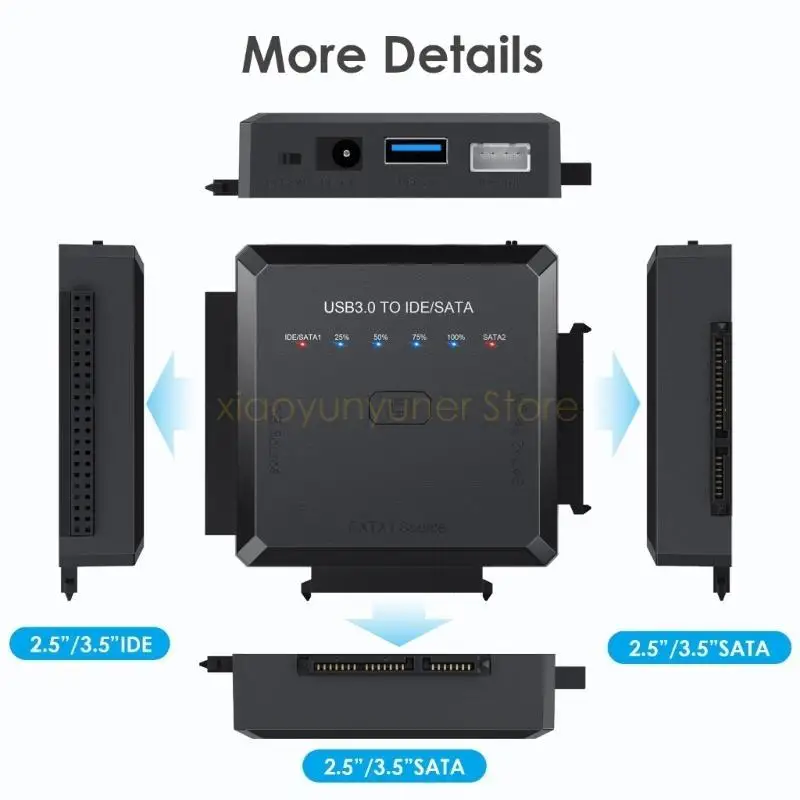 USB 3,0 до IDE и 2.5/3.5 HDD/SSD -преобразователь с одной функцией резервного копирования P9JB P9JB
USB 3,0 до IDE и 2.5/3.5 HDD/SSD -преобразователь с одной функцией резервного копирования P9JB P9JB