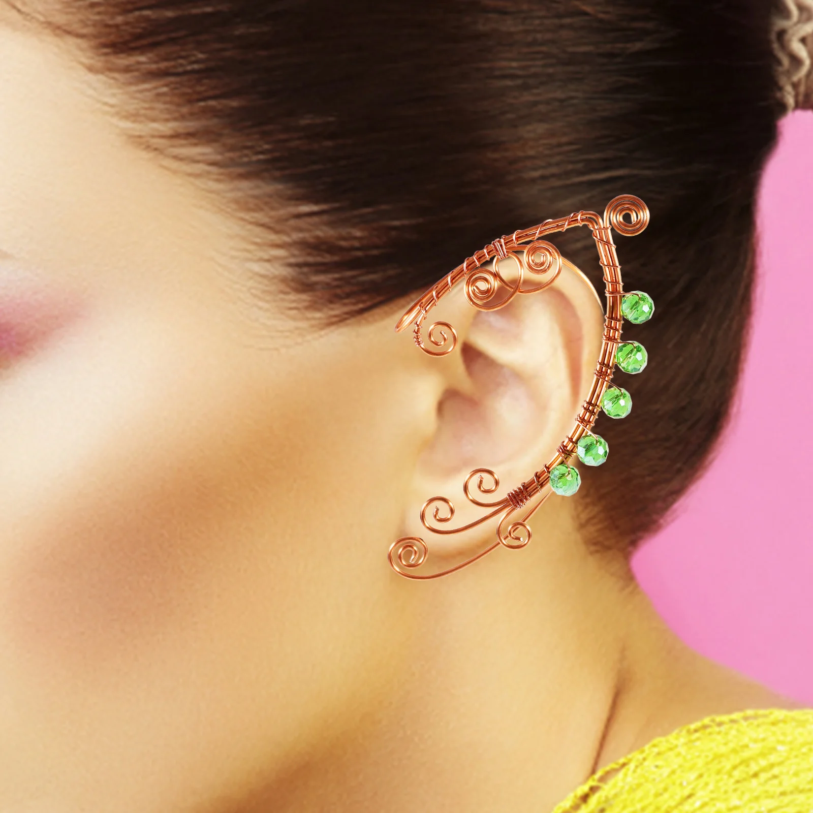 Retro Earrings Clips Elf Earrings For Women for Full Ear Cuff Women Girls Copper Vintage Style Ear Cuffs Everyday Wear
Retro Earrings Clips Elf Earrings For Women for Full Ear Cuff Women Girls Copper Vintage Style Ear Cuffs Everyday Wear