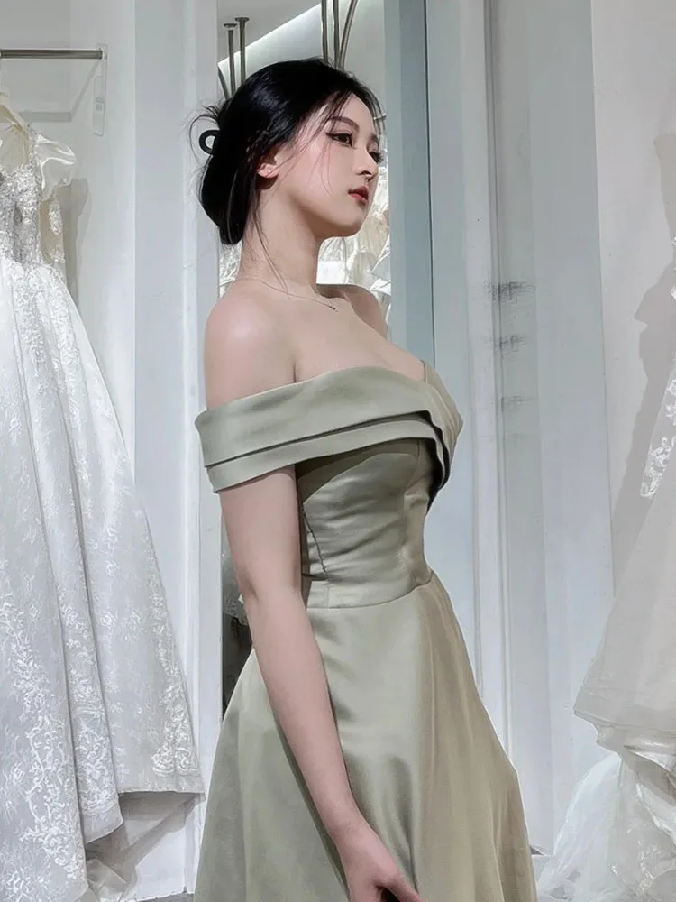 ey Satin Maids Dr Faionable Wedding Guest Dr Sister up aduation Long Skirt Polyester Fiber ort Sve A-Line
ey Satin Maids Dr Faionable Wedding Guest Dr Sister up aduation Long Skirt Polyester Fiber ort Sve A-Line