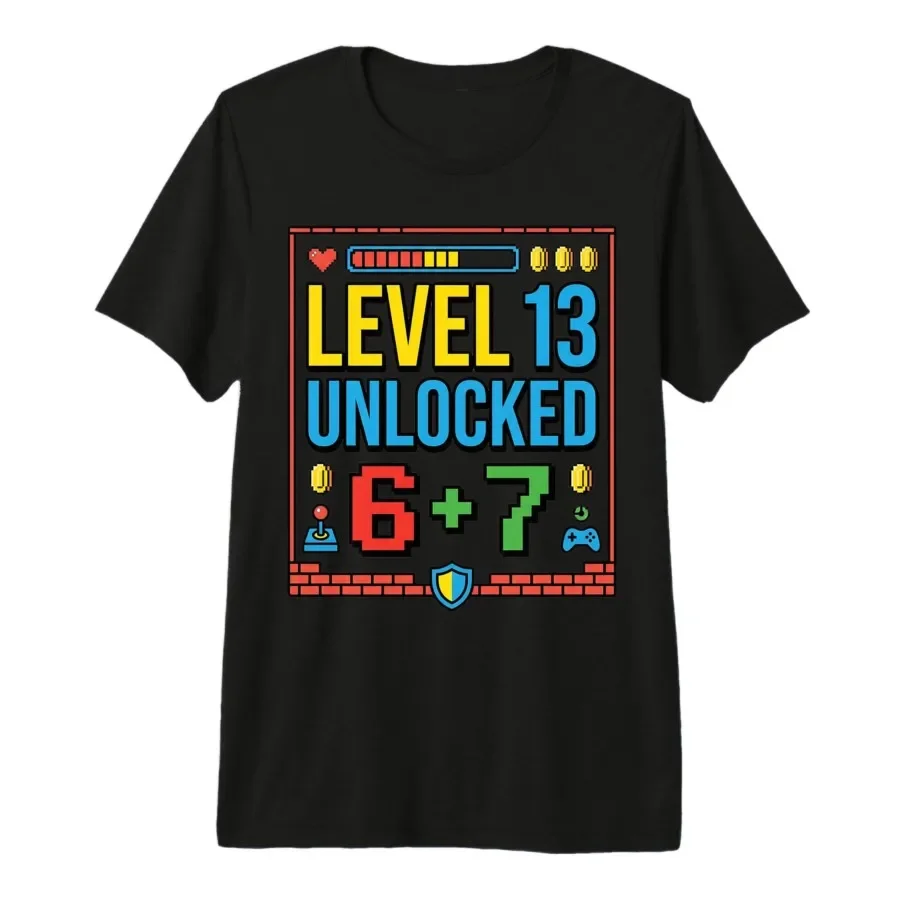 13th Birthday Boys Official Teenager Six Seven Meme T-shirt For Men Women 100% Cotton T Shirts Short Sleeve Tops 0403-1
13th Birthday Boys Official Teenager Six Seven Meme T-shirt For Men Women 100% Cotton T Shirts Short Sleeve Tops 0403-1