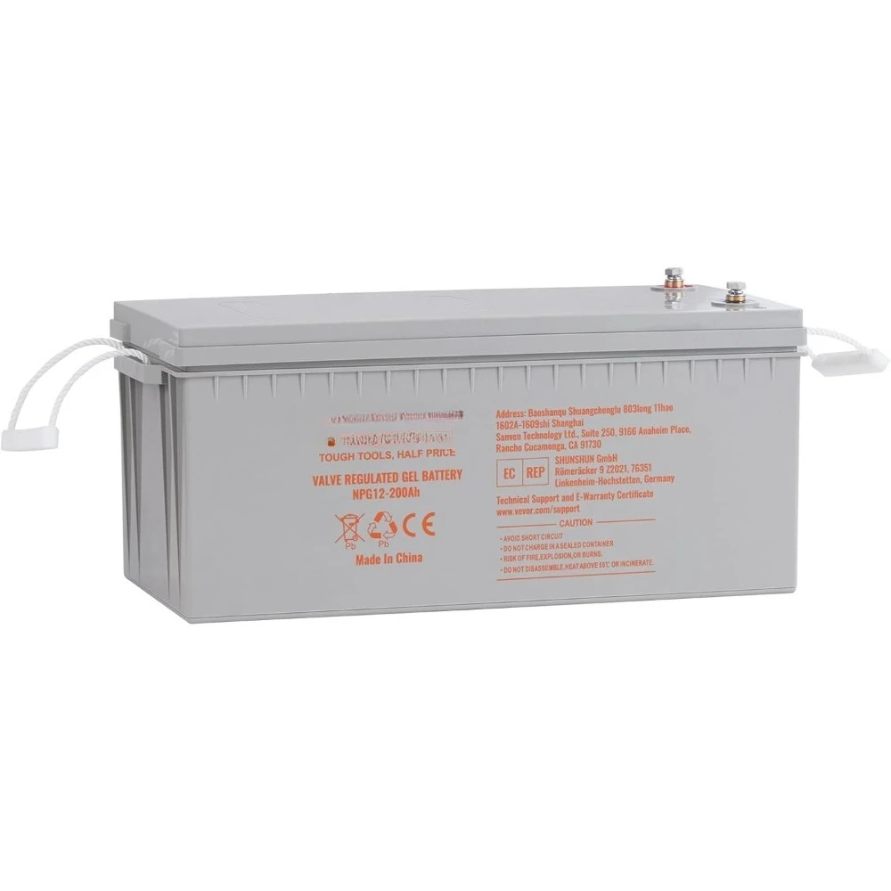 Deep Cycle Battery, 12V 200 AH Rechargeable AGM Marine Battery, Designed for RV Solar Marine Off-Grid Use, UPS Backup
Deep Cycle Battery, 12V 200 AH Rechargeable AGM Marine Battery, Designed for RV Solar Marine Off-Grid Use, UPS Backup