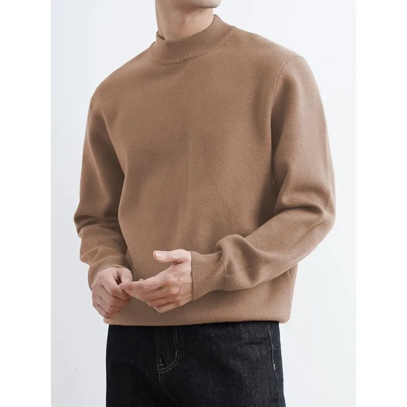 2025 Men's Loose White Pullovers Simplicity Elasticity Sweaters Thermal Mid Neck Business Casual Sweater Machine Washable Male
2025 Men's Loose White Pullovers Simplicity Elasticity Sweaters Thermal Mid Neck Business Casual Sweater Machine Washable Male