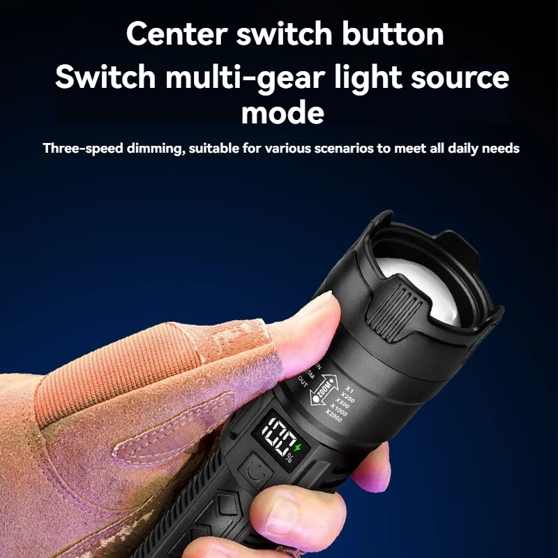 Портативный мощный фонарик IPX4, водонепроницаемый, перезаряжаемый, сверхдлительный, для уличной съемки на большие расстояния, взрывный, яркий
Портативный мощный фонарик IPX4, водонепроницаемый, перезаряжаемый, сверхдлительный, для уличной съемки на большие расстояния, взрывный, яркий