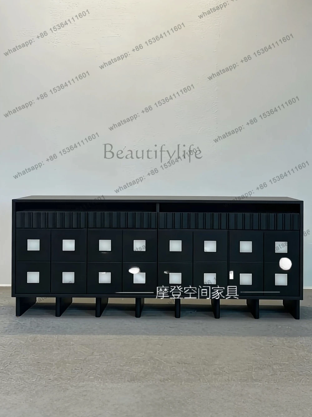 Medieval retro black solid wood porch dining side cabinet household wabi-sabi designer creative locker
Medieval retro black solid wood porch dining side cabinet household wabi-sabi designer creative locker