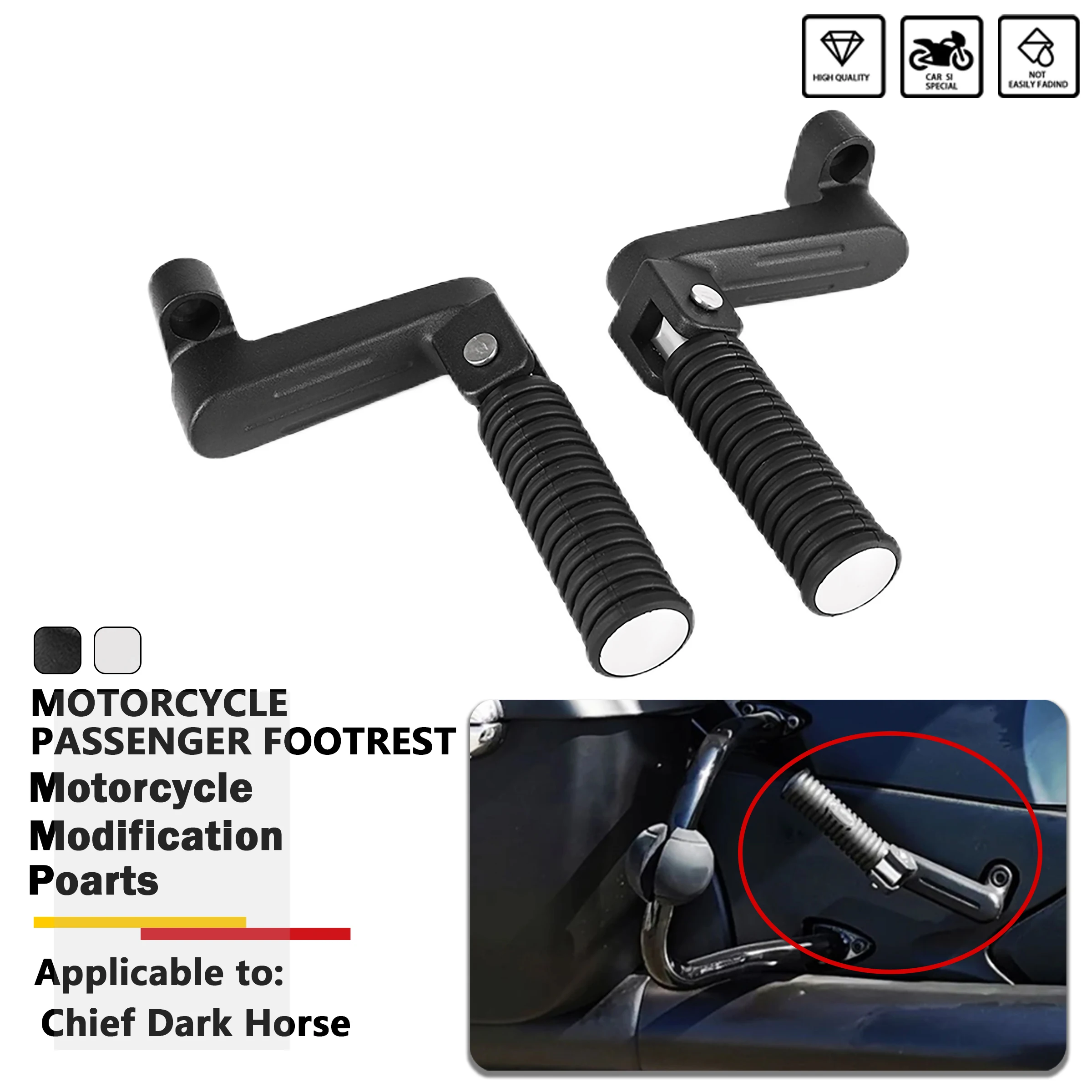 Motorcycle Passenger Peg Footpeg For Indian Chief Classic Chieftain Limited Roadmaster Elite Springfield Dark Horse 2014-2024
Motorcycle Passenger Peg Footpeg For Indian Chief Classic Chieftain Limited Roadmaster Elite Springfield Dark Horse 2014-2024