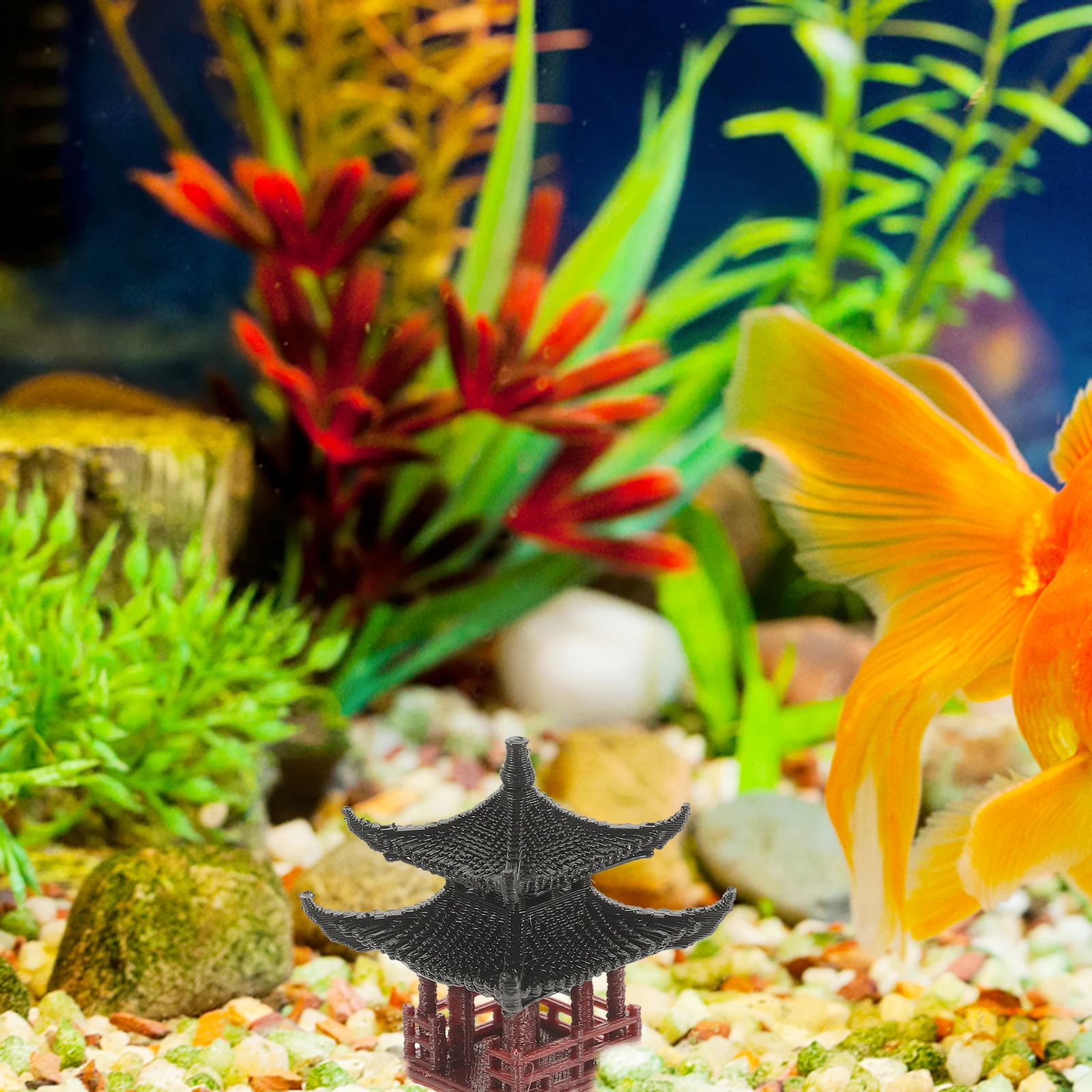 Miniature Garden Decoration 4 Corners Double Layers Pavilion Statue Small Aquarium Decor Accessories Lightweight Portable
Miniature Garden Decoration 4 Corners Double Layers Pavilion Statue Small Aquarium Decor Accessories Lightweight Portable