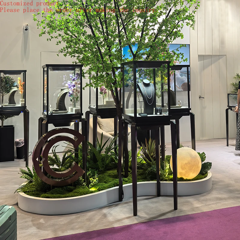 Factory Wholesale Metal Stainless Steel Combination Jewelry Display showcase Cabinet Custom Jewellery Display Counter Table 
Factory Wholesale Metal Stainless Steel Combination Jewelry Display showcase Cabinet Custom Jewellery Display Counter Table