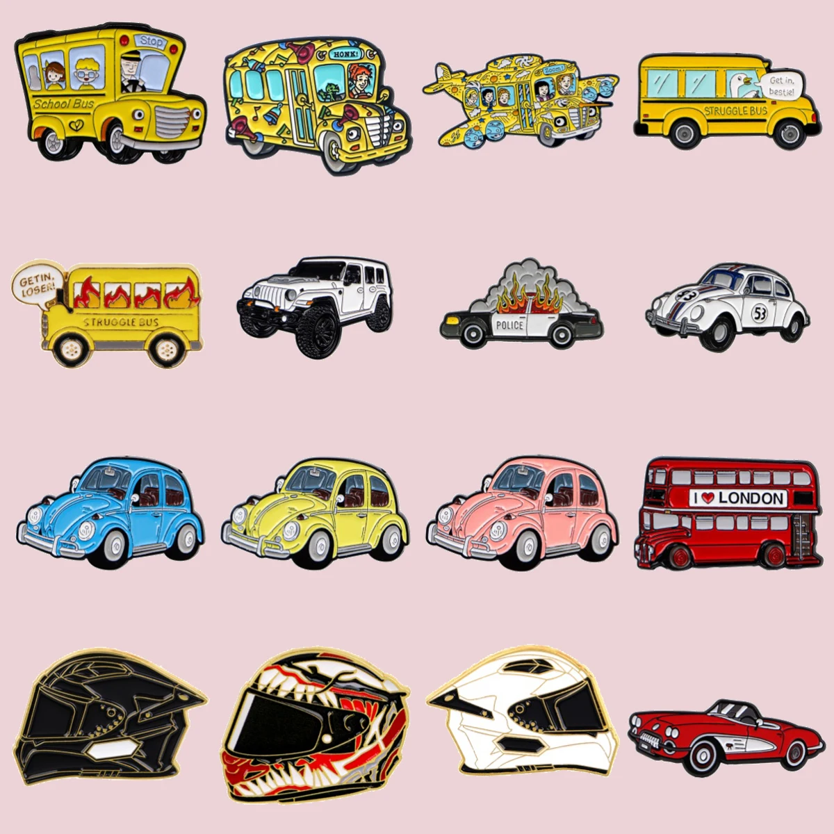 Funny School Bus Enamel Enamel Pins Vintage Car Brooch Badge on Backpack Clothing Accessories Fashion Jewelry Gifts
Funny School Bus Enamel Enamel Pins Vintage Car Brooch Badge on Backpack Clothing Accessories Fashion Jewelry Gifts