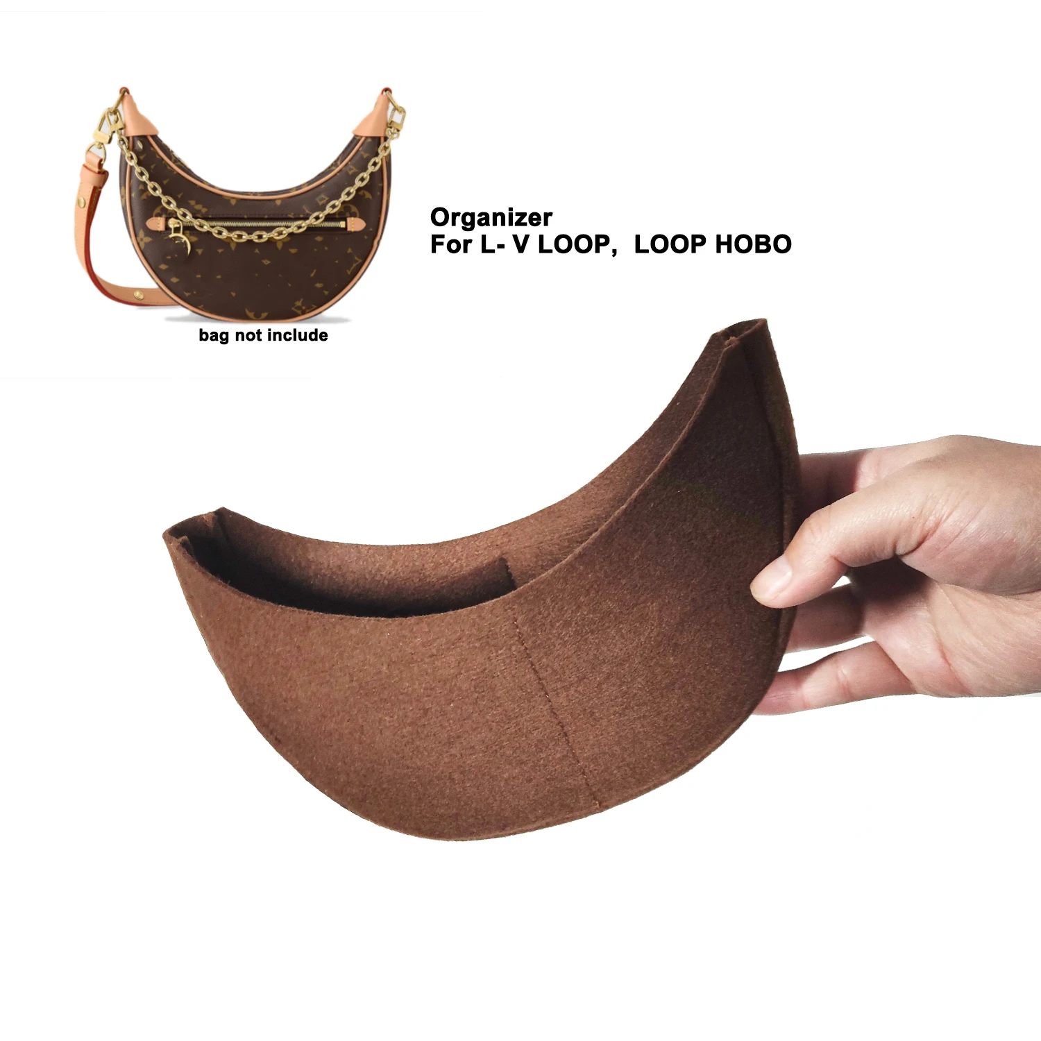 Liner For LOOP Crescent Moon Bag Insert Organizer,Women Luxury Designer Bags Inner Pouch Protector
Liner For LOOP Crescent Moon Bag Insert Organizer,Women Luxury Designer Bags Inner Pouch Protector