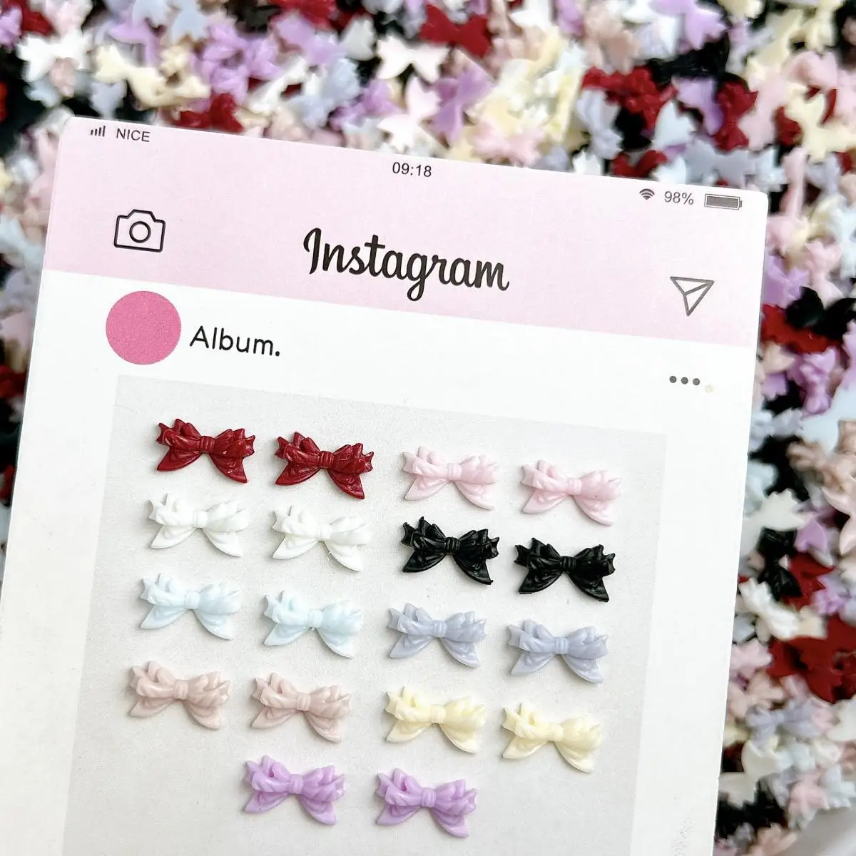Sweet French Style 6-Color Double-Layer Bow Nail Art Decoration 3D Resin Flat Bottom Bow Nail Charms Accessories for DIY Crafts 
Sweet French Style 6-Color Double-Layer Bow Nail Art Decoration 3D Resin Flat Bottom Bow Nail Charms Accessories for DIY Crafts