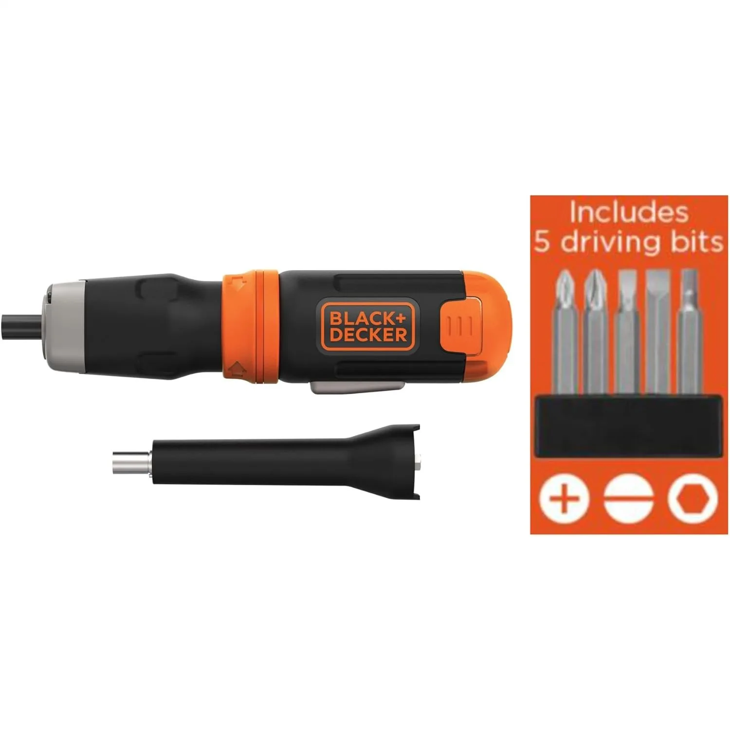 Cordless Screwdriver with 220 RPM Speed, Extension Shaft for Tight Spaces, LED Light, Includes 5 Bits - Reliable and Convenient
Cordless Screwdriver with 220 RPM Speed, Extension Shaft for Tight Spaces, LED Light, Includes 5 Bits - Reliable and Convenient