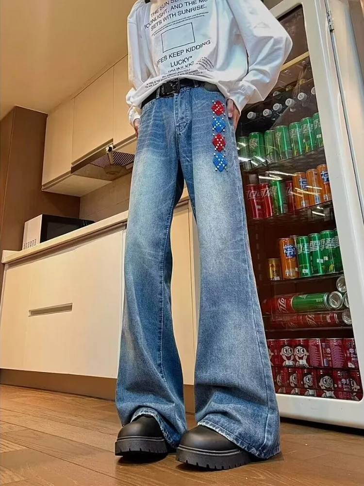Retro Waed Embroidery Design Men's Jeans High Waist Lifted Slim Straight Leggings American Vibe Micro Flared Pants
Retro Waed Embroidery Design Men's Jeans High Waist Lifted Slim Straight Leggings American Vibe Micro Flared Pants