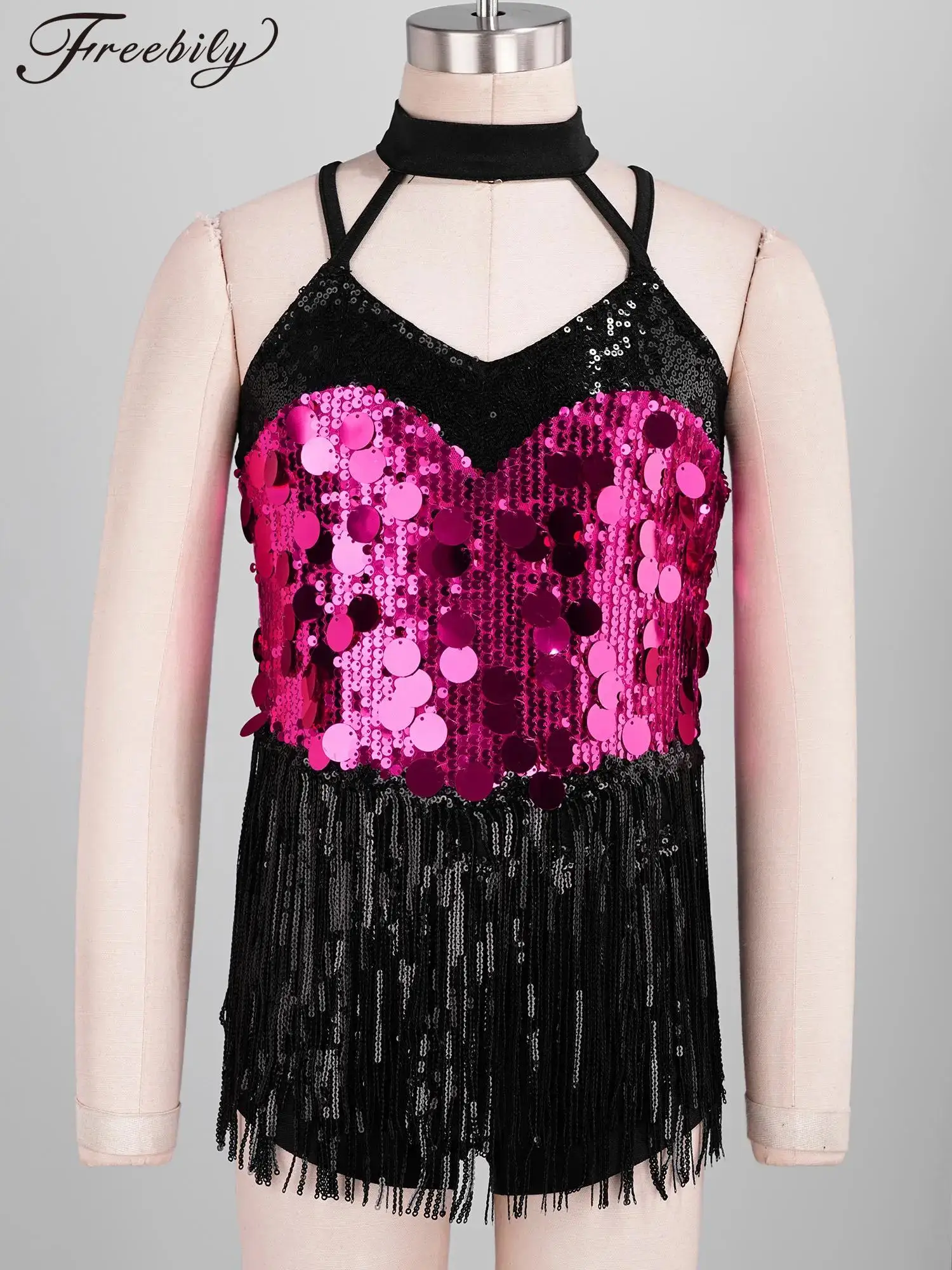 with Gloves Sequins Tango Dance Leotard Fringe Dress Children Tassels Latin Dance Costume Kids Girls Chacha Samba Leotard Dress
with Gloves Sequins Tango Dance Leotard Fringe Dress Children Tassels Latin Dance Costume Kids Girls Chacha Samba Leotard Dress