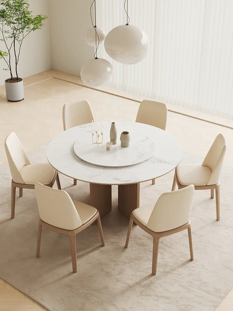 Wyj round Dining Tables and Chairs Set Simple Home round Dining Table with Turntable High-Grade Large round Table Solid Wood
Wyj round Dining Tables and Chairs Set Simple Home round Dining Table with Turntable High-Grade Large round Table Solid Wood
