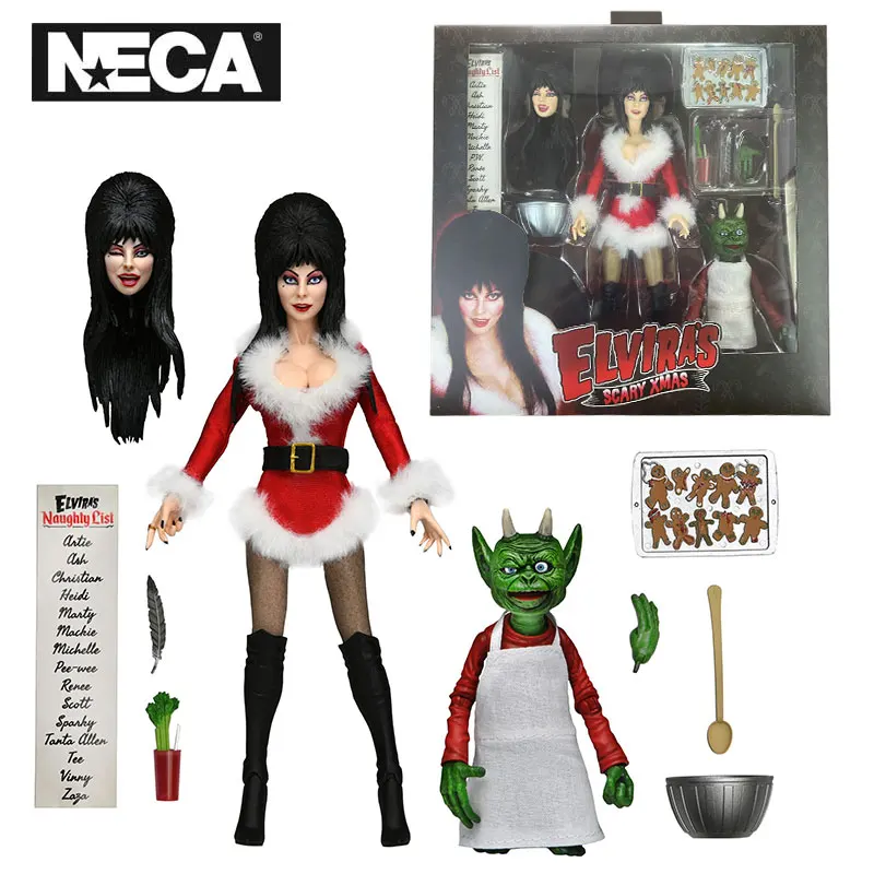 NECA 56081 Toys Elvira – 8" Clothed Action Figures – Elvira's Very Scary Xmas Collection Decoration Gift Original Model Doll
NECA 56081 Toys Elvira – 8" Clothed Action Figures – Elvira's Very Scary Xmas Collection Decoration Gift Original Model Doll