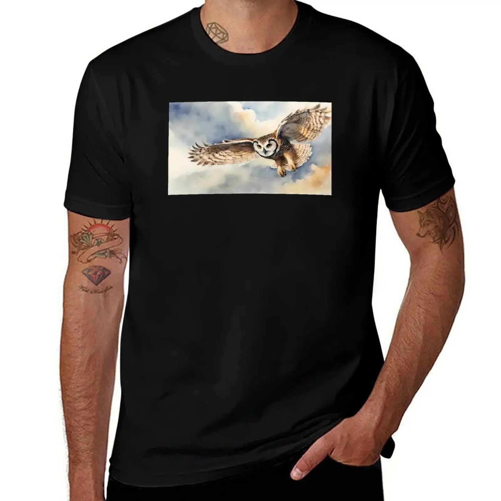 Flying Owl T-Shirt funny gifts anime shirt Luxury man baggy shirts mens shirts graphic tee
Flying Owl T-Shirt funny gifts anime shirt Luxury man baggy shirts mens shirts graphic tee