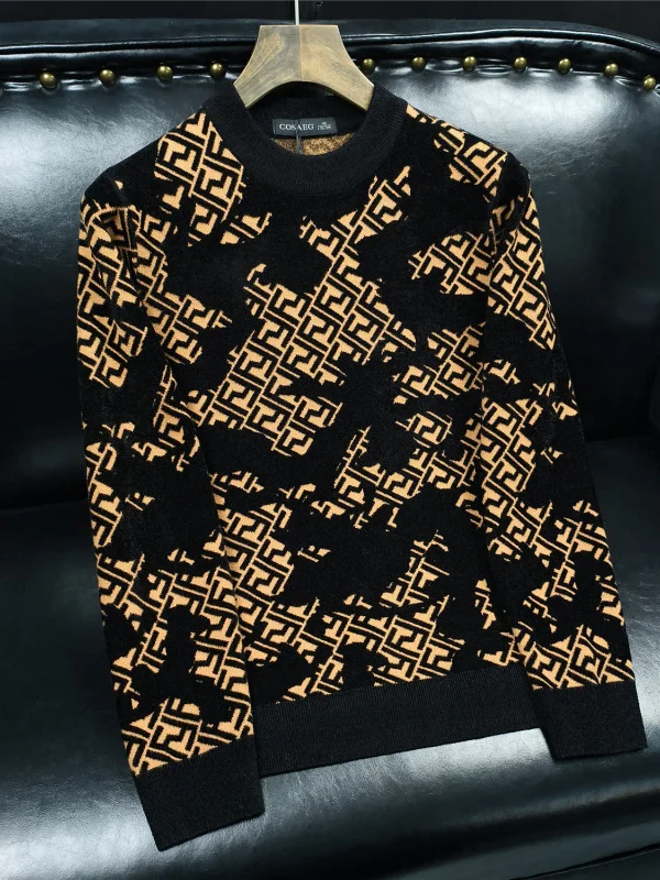 Faionable Thiened Long Sve round Ne Velvet Sweater Men's Slim Fit Knitted Sweater Autumn Winter New Arrival Urban Sle
Faionable Thiened Long Sve round Ne Velvet Sweater Men's Slim Fit Knitted Sweater Autumn Winter New Arrival Urban Sle