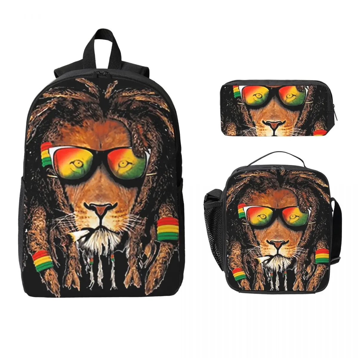 Rastafarian Amaiquina Reggae Rasta Lion Street Skullies Backpack Boy Girl BookBag School Bag 3ps Insulated Lunch Bag Pencil Case
Rastafarian Amaiquina Reggae Rasta Lion Street Skullies Backpack Boy Girl BookBag School Bag 3ps Insulated Lunch Bag Pencil Case
