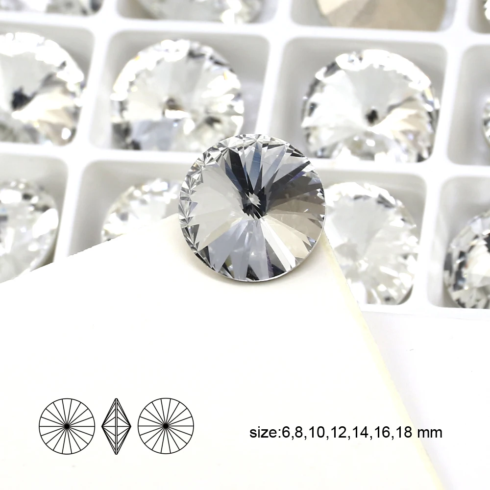 3D Nail Art Decorations Diamonted Applique Crystal Stone K9 Glass Strass Rhinestones For Clothes Jewelry Round Rivoli Shape 3019
3D Nail Art Decorations Diamonted Applique Crystal Stone K9 Glass Strass Rhinestones For Clothes Jewelry Round Rivoli Shape 3019