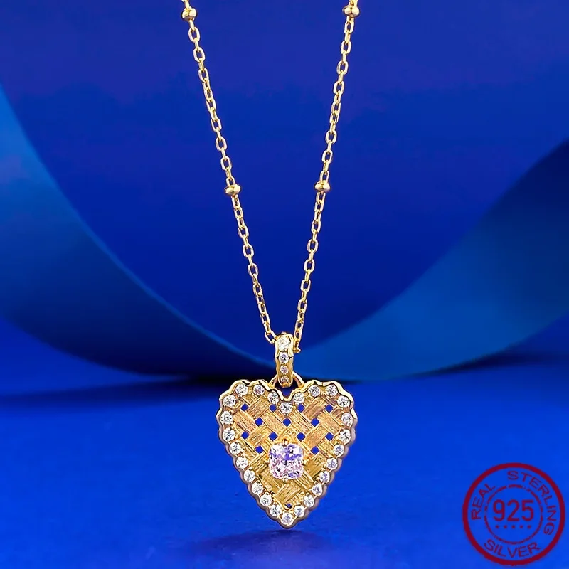 New S925 Silver Plated Love Peach Set with 4 * 4 Pink Princess Square Stone Fashion Versatile Wedding Jewelry
New S925 Silver Plated Love Peach Set with 4 * 4 Pink Princess Square Stone Fashion Versatile Wedding Jewelry