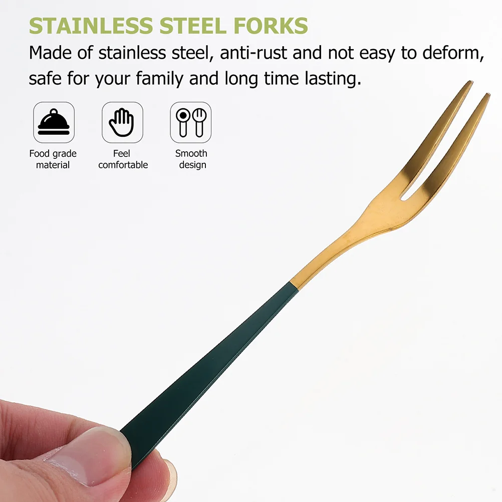 5Pcs Dessert Fork Stainless Steel Fine Crafted Smooth Edges No Scratching Ideal for Party Banquet Home Restaurant Use Fruit Cake
5Pcs Dessert Fork Stainless Steel Fine Crafted Smooth Edges No Scratching Ideal for Party Banquet Home Restaurant Use Fruit Cake