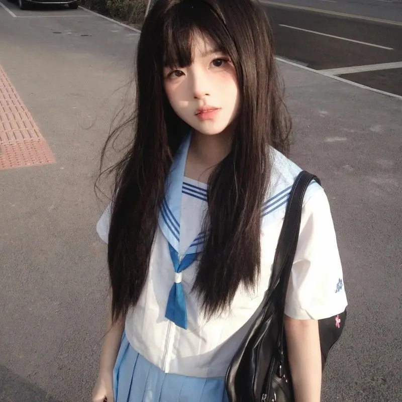 Japan Jk Uniform College Style Girl Contrast Navy Collar Shirt High Waist Pleated Skirt Suit Skirt
Japan Jk Uniform College Style Girl Contrast Navy Collar Shirt High Waist Pleated Skirt Suit Skirt