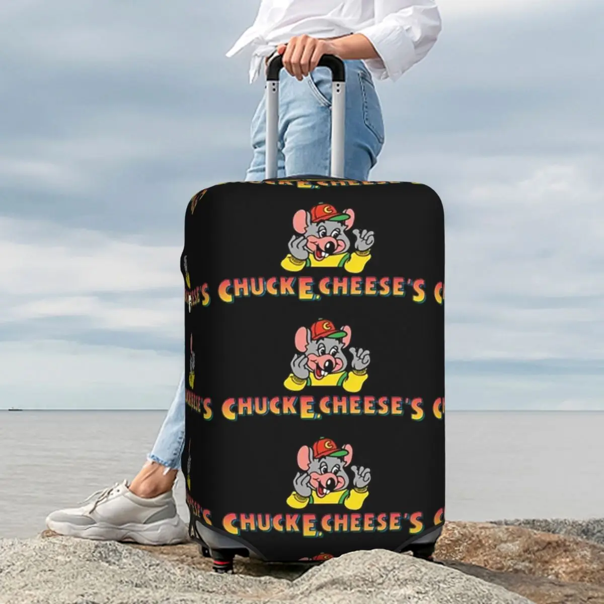 Chuck E Cheese Suitcase Cover Protection Elastic Travel Luggage Protector Covers for 18-32 Inch
Chuck E Cheese Suitcase Cover Protection Elastic Travel Luggage Protector Covers for 18-32 Inch