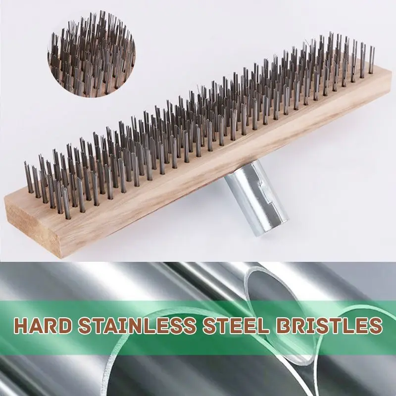 30CM Stainless Steel Wire Brush Floor Scrub Brush Head to remove moss Garden Cleaning Supplies Tool Floor Cleaning Scouring Tool
30CM Stainless Steel Wire Brush Floor Scrub Brush Head to remove moss Garden Cleaning Supplies Tool Floor Cleaning Scouring Tool