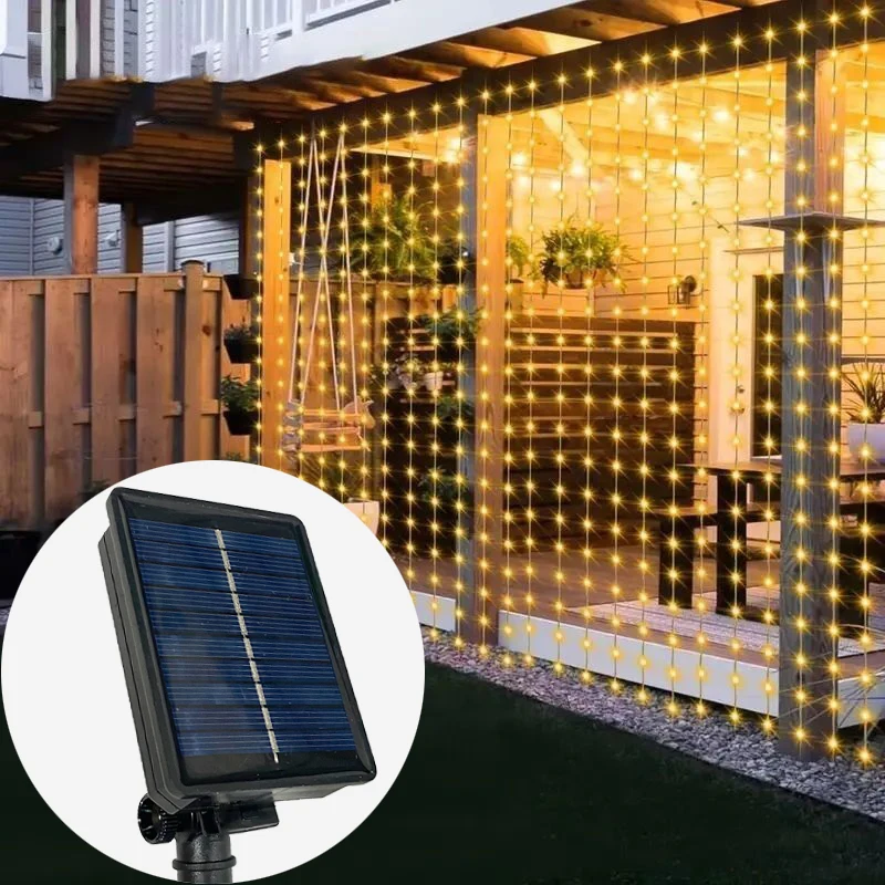 Christmas Decorations 2024 Garden Decor Wedding Party Fairy Lights Outdoor 3/6M LED Solar Curtain Lights String Garland
Christmas Decorations 2024 Garden Decor Wedding Party Fairy Lights Outdoor 3/6M LED Solar Curtain Lights String Garland