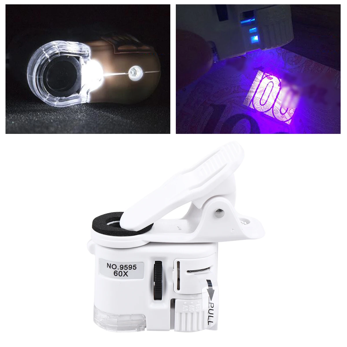 Mobile Phone Microscope Magnifying Glass High Magnification LED Light Clip Phone Accessories Portable Design Gift 
Mobile Phone Microscope Magnifying Glass High Magnification LED Light Clip Phone Accessories Portable Design Gift