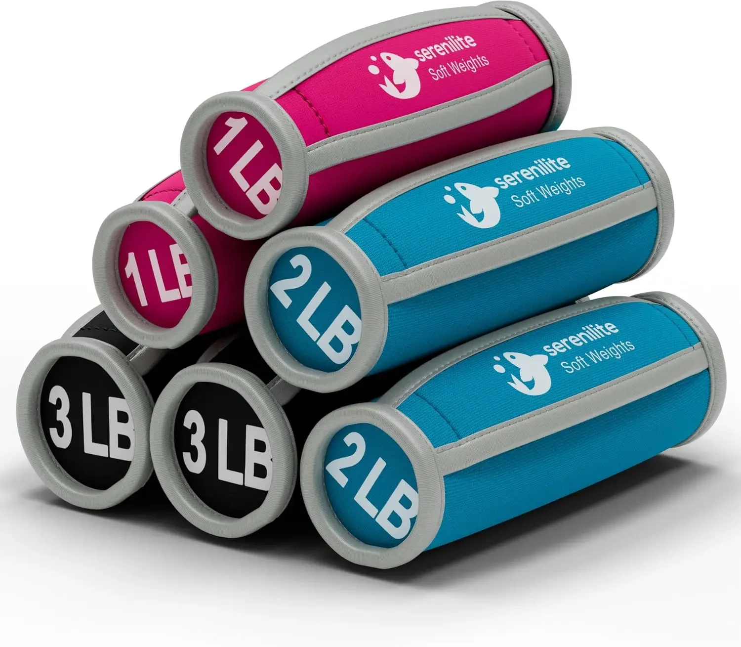 Soft Hand Weights for Walking, Running & Cardio - Comfortable Neoprene Dumbbells with Straps, Set of 3 Pairs (1lb, 2lb, 3lb)
Soft Hand Weights for Walking, Running & Cardio - Comfortable Neoprene Dumbbells with Straps, Set of 3 Pairs (1lb, 2lb, 3lb)