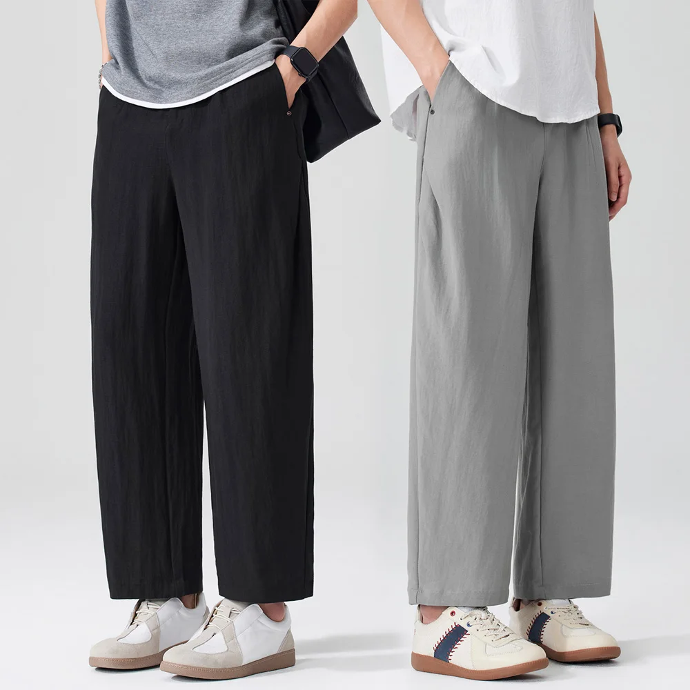 Spring Summer Lightweight Linen Blend Ankle-length Pants Men Breathable Soft Loose Wide Leg Casual Pants Harem Trousers
Spring Summer Lightweight Linen Blend Ankle-length Pants Men Breathable Soft Loose Wide Leg Casual Pants Harem Trousers