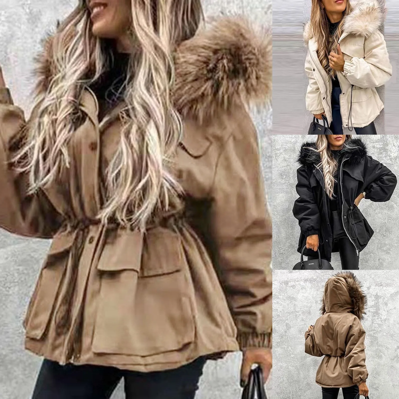Women Daily Winter Coat Lapel Long Sleeve Jacket Vintage Thicken Coat Female Jackets Women Coat Jaqueta Feminina
Women Daily Winter Coat Lapel Long Sleeve Jacket Vintage Thicken Coat Female Jackets Women Coat Jaqueta Feminina