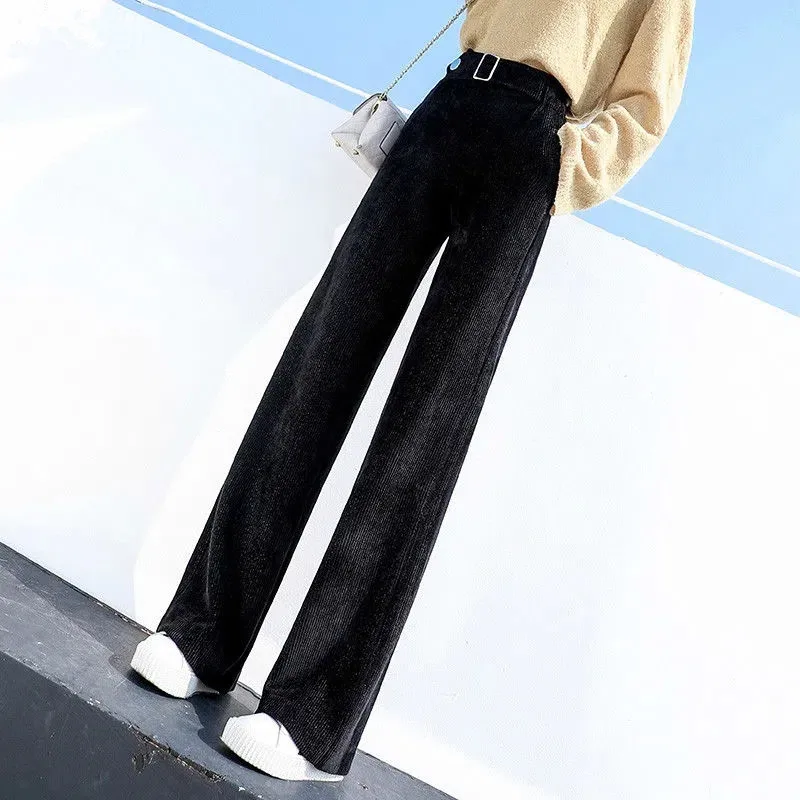 Winter Chenille Wide-Leg Pants Women Harajuku High-Waist Velvet Straight Casual Trousers Korean Fashion Solid Sweatpants
Winter Chenille Wide-Leg Pants Women Harajuku High-Waist Velvet Straight Casual Trousers Korean Fashion Solid Sweatpants