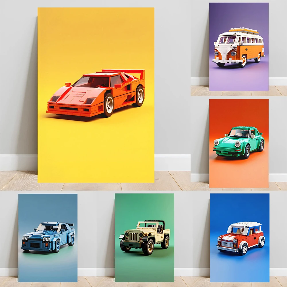 Cartoon Building Blocks Sports Car Poster And Print Luxury Racing Graffiti Canvas Painting Supercar Wall Art Gaming Room Decor
Cartoon Building Blocks Sports Car Poster And Print Luxury Racing Graffiti Canvas Painting Supercar Wall Art Gaming Room Decor