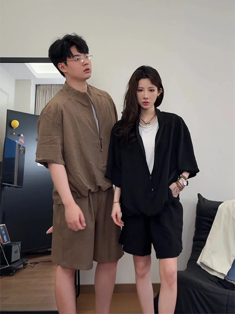 Light Coffee Color Men's Summer Thin Casual Five-Quarter Fake Two-Piece Set Comfortable Breathable Short Sleeve T-Shirt Shorts
Light Coffee Color Men's Summer Thin Casual Five-Quarter Fake Two-Piece Set Comfortable Breathable Short Sleeve T-Shirt Shorts
