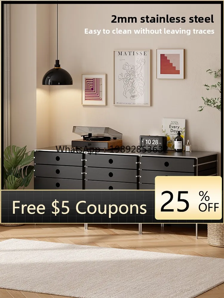 LYY Home Chest of Drawers Stainless Steel Coffee Solid Wood Bedside Multifunctional Storage Simple Vintage Sideboard
LYY Home Chest of Drawers Stainless Steel Coffee Solid Wood Bedside Multifunctional Storage Simple Vintage Sideboard