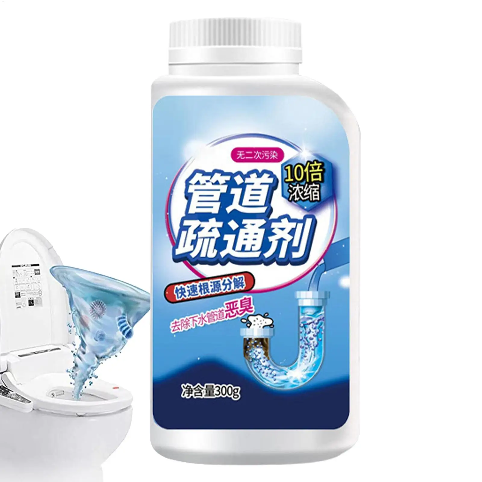 Pipe Cleaning Powder Drain Cleaner 300g Heavy-Duty Removal Agent Kitchen Cleaning Tool For Bathroom Toilet Home Kitchen Yard
Pipe Cleaning Powder Drain Cleaner 300g Heavy-Duty Removal Agent Kitchen Cleaning Tool For Bathroom Toilet Home Kitchen Yard