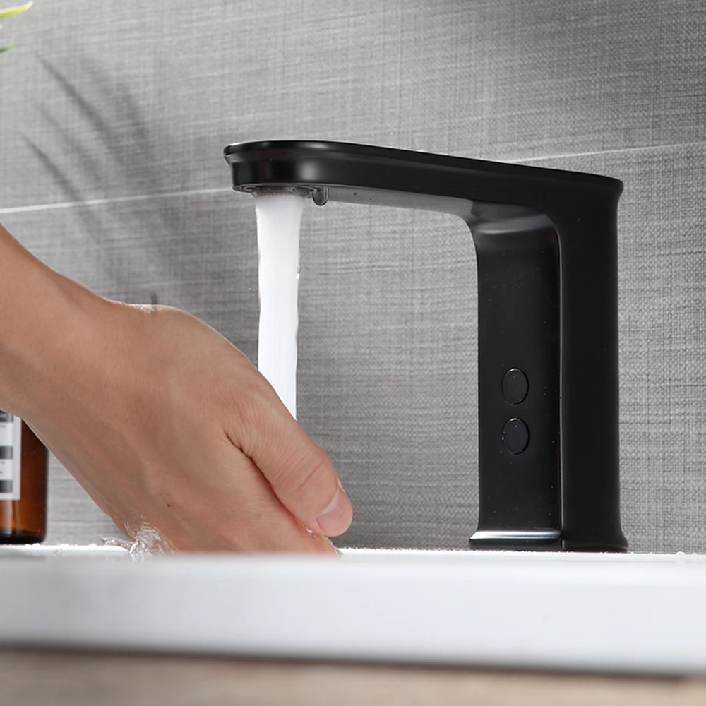 Automatic Smart Faucet Brass Body Material Black Color Ac 220Voltage & Dc 6Voltage Mixer Water Cold & Hot
Automatic Smart Faucet Brass Body Material Black Color Ac 220Voltage & Dc 6Voltage Mixer Water Cold & Hot