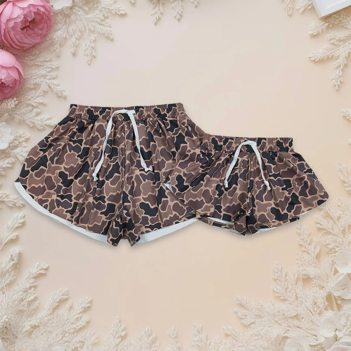 Kids Adullt Girl Southern Brown Camo Clothes Mama and Me Yoga Active Wear Elastic Shorts Bottom Parent-child Matching Wholesale
Kids Adullt Girl Southern Brown Camo Clothes Mama and Me Yoga Active Wear Elastic Shorts Bottom Parent-child Matching Wholesale