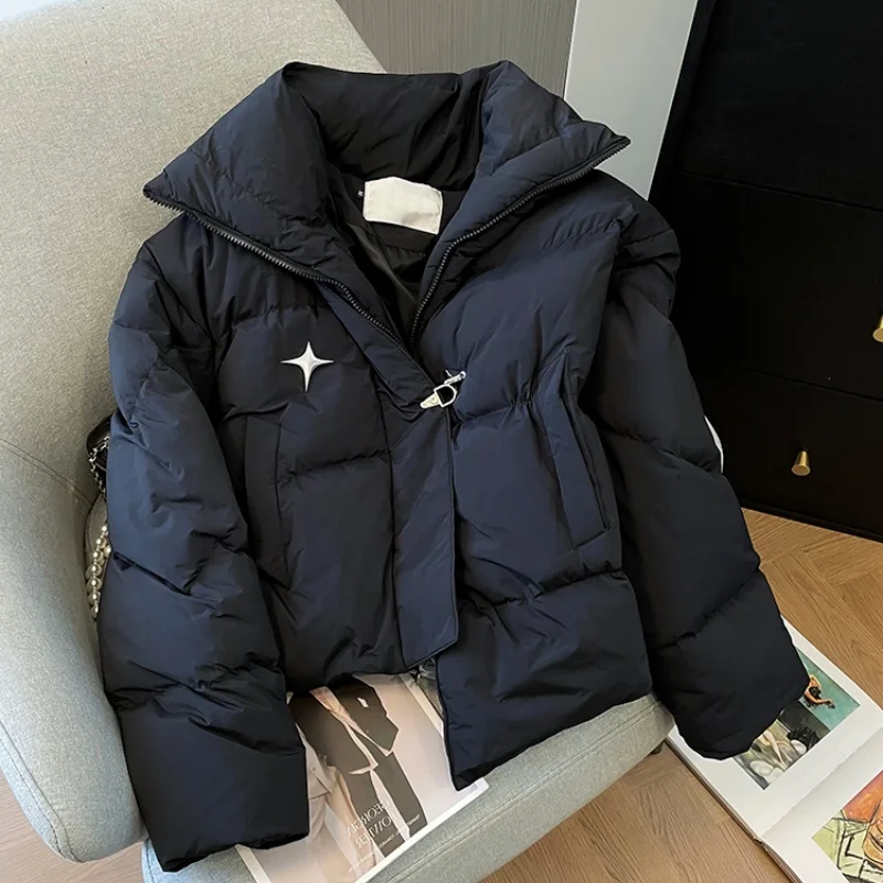 American High Street Design Casual Loose Bread Sle Cotton Jaet Women's Spring Autumn Warm Stand Collar Asymmetrical Coat
American High Street Design Casual Loose Bread Sle Cotton Jaet Women's Spring Autumn Warm Stand Collar Asymmetrical Coat