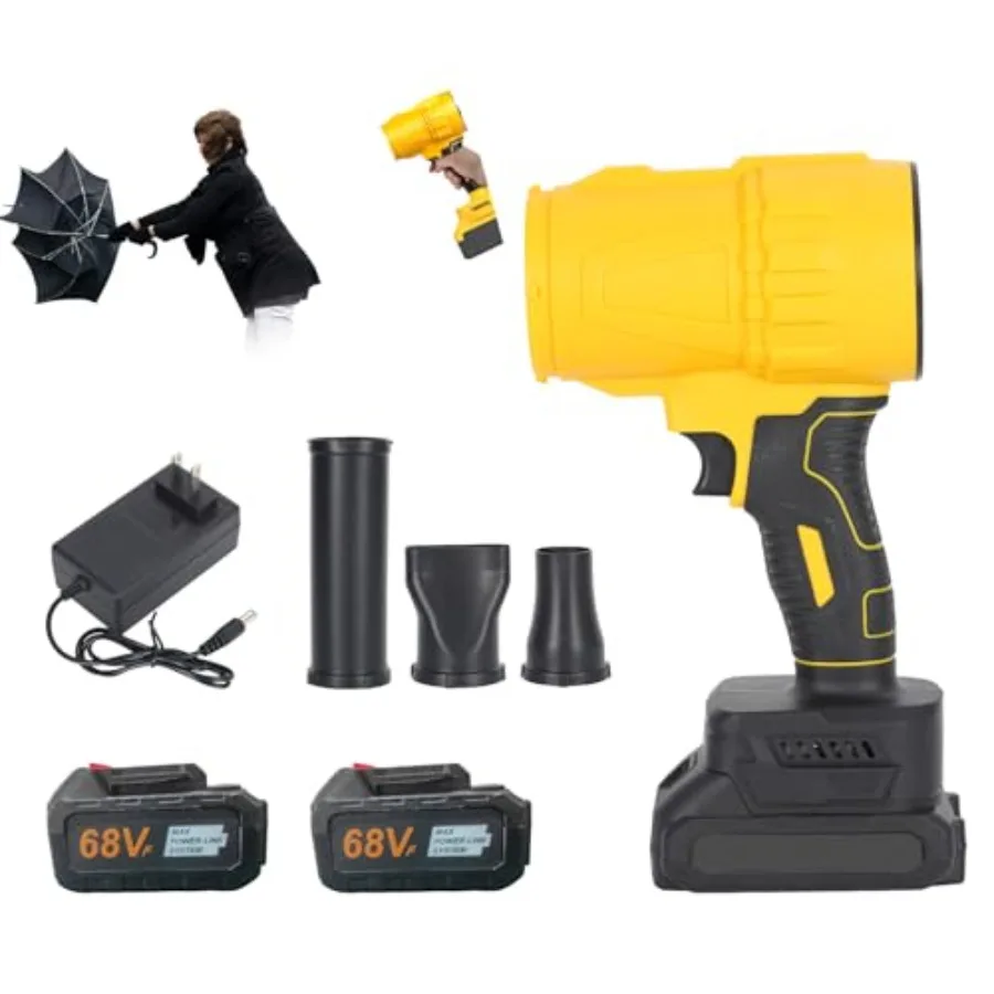 Leaf Blower Cordlesswith Battery and Charger Lightweight Handheld Leaf Blower Infinitely Variable Speed Replacement Nozzle Leaf
Leaf Blower Cordlesswith Battery and Charger Lightweight Handheld Leaf Blower Infinitely Variable Speed Replacement Nozzle Leaf