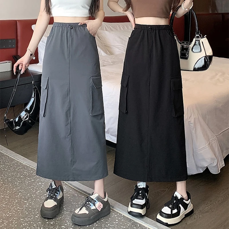 Юбка миди А-силуэта с высокой талией и разрезом, повседневная, для работы, лето 2023, женская, модная, в корейском стиле, универсальная, для поездок на работу
Юбка миди А-силуэта с высокой талией и разрезом, повседневная, для работы, лето 2023, женская, модная, в корейском стиле, универсальная, для поездок на работу