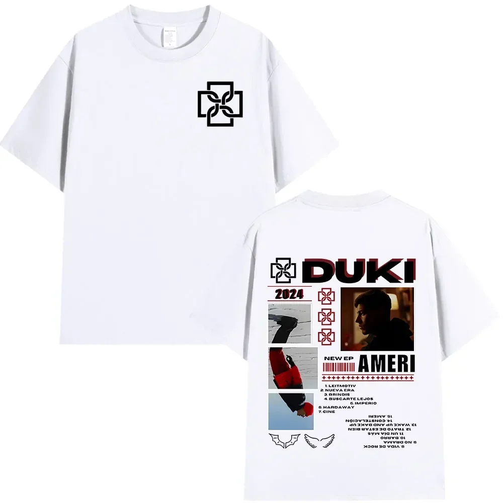 Rapper Duki album pattern print Summer T-shirt men's and women's loose casual 100 pure cotton round neck short-sleeved T-shirt
Rapper Duki album pattern print Summer T-shirt men's and women's loose casual 100 pure cotton round neck short-sleeved T-shirt