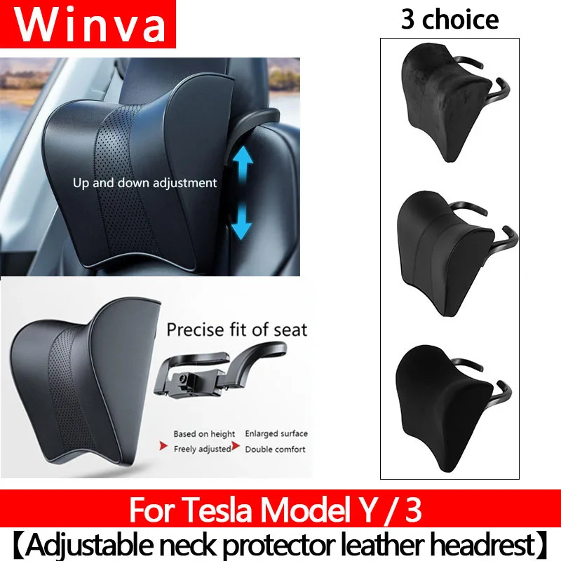 Winva For Adjustable neck protector leather headrest for Tesla Model Y Juniper 2025 Model Y 2021-2024&Model 3 Highland 2017-2025
Winva For Adjustable neck protector leather headrest for Tesla Model Y Juniper 2025 Model Y 2021-2024&Model 3 Highland 2017-2025