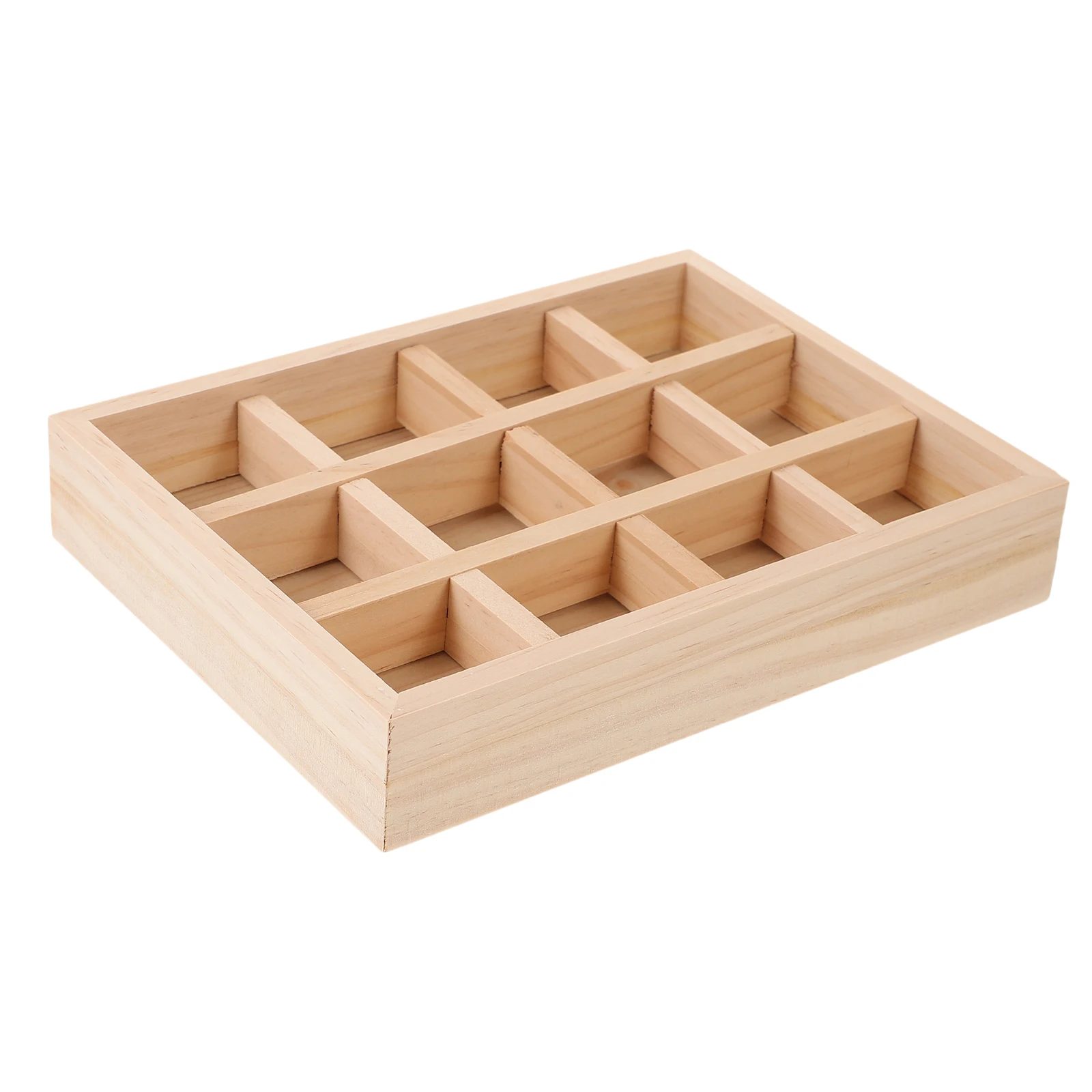 Twelve Grid Jewelry Tray Display Storage Wood Multi-grid Rings Case Holder Organizer Wooden Vanity Table Accessory Storage
Twelve Grid Jewelry Tray Display Storage Wood Multi-grid Rings Case Holder Organizer Wooden Vanity Table Accessory Storage