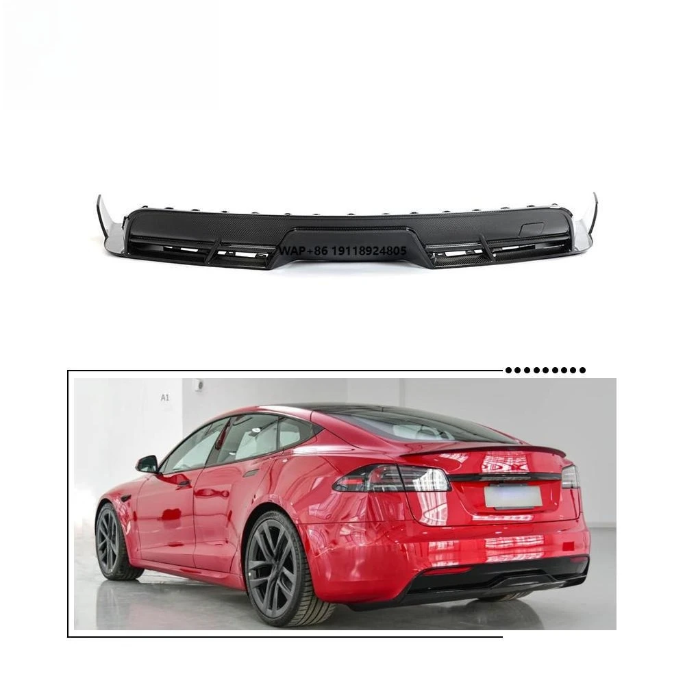 Carbon Fiber Rear Bumper Lip Diffuser for Model S/ Plaid 2021-2023
Carbon Fiber Rear Bumper Lip Diffuser for Model S/ Plaid 2021-2023