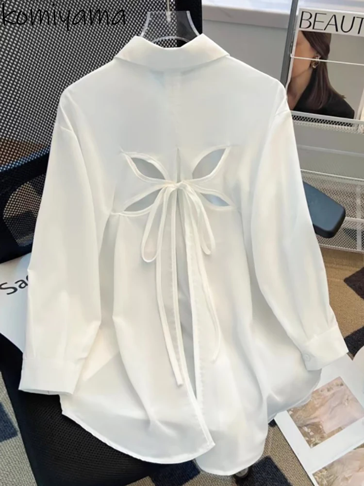Bow Hollow Out Blusas Mujer Lace-up Sun Protection Woman Shirts & Blouses Full Sleeve Camisas Spring New Women Clothing Ropa
Bow Hollow Out Blusas Mujer Lace-up Sun Protection Woman Shirts & Blouses Full Sleeve Camisas Spring New Women Clothing Ropa