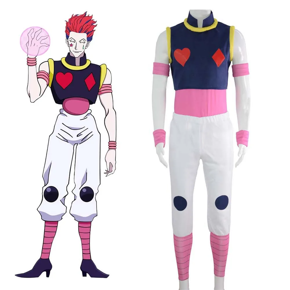 Аниме HUNTER Hisoka, униформа для косплея, жилет, брюки, наряды Killua Zoldyck HIsoka, костюмы для косплея
Аниме HUNTER Hisoka, униформа для косплея, жилет, брюки, наряды Killua Zoldyck HIsoka, костюмы для косплея