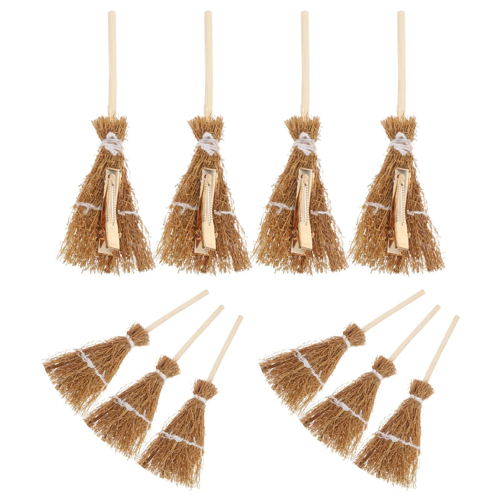 10Pcs Halloween Witch Broom Hairpins Handmade Creative Barrettes for Women Cosplay Festival Hairstylist Essentials
10Pcs Halloween Witch Broom Hairpins Handmade Creative Barrettes for Women Cosplay Festival Hairstylist Essentials